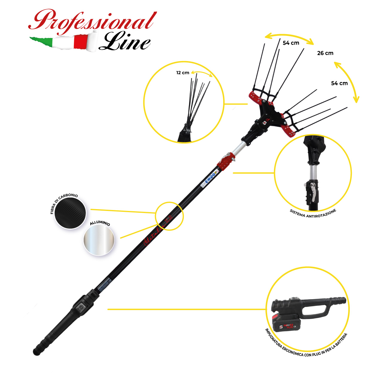 Teleskopska palica Powerplug 335 AL