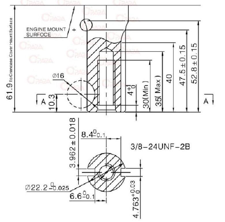 MOTOR VGRADNI 5,0KS-150CCM,OHV-VERTIKAL,KOSILNICA-22,2X62MM IZHOD GRED - slika 4